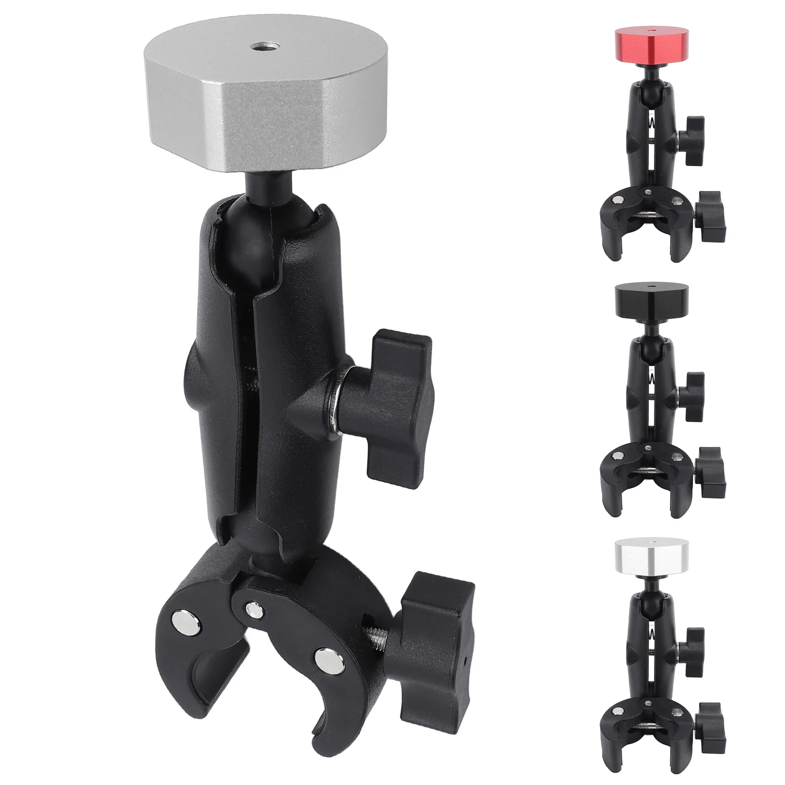 Rv Ladder Mount for Mini ABS Aluminum Alloy Multifunction Adjustable Clamp Mount for Pole RV Trailer Yacht Mount for Mini