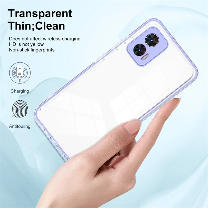 For Motorola Edge 30 Neo XT2245 Case Shockproof Hard PC Bumper Silicone TPU Clear Back Cover Soft Case for Moto Edge 30 Neo 5G