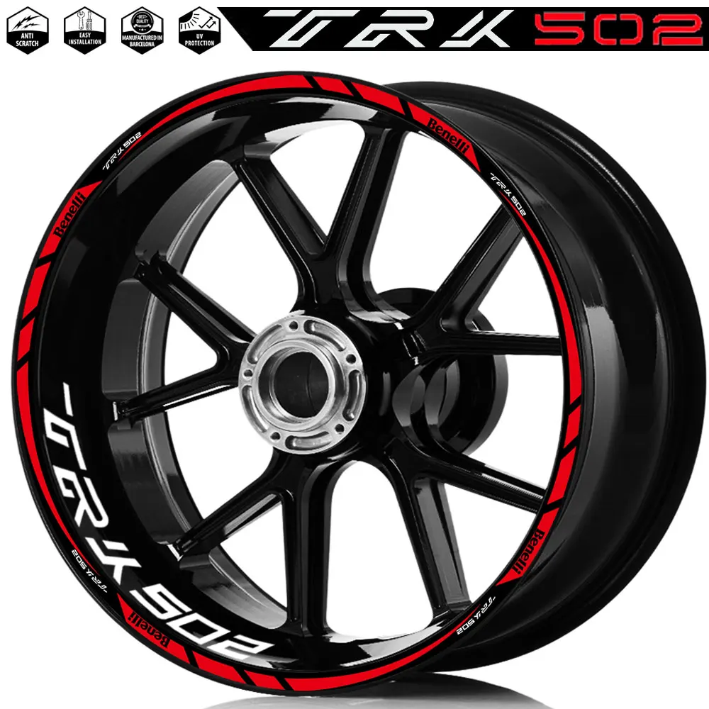 For Benelli TRK 502 TRK502 trk 502 2023 Motorcycle Wheel Sticker Rim Reflective Decal Stripe Tape Accessories Waterproof