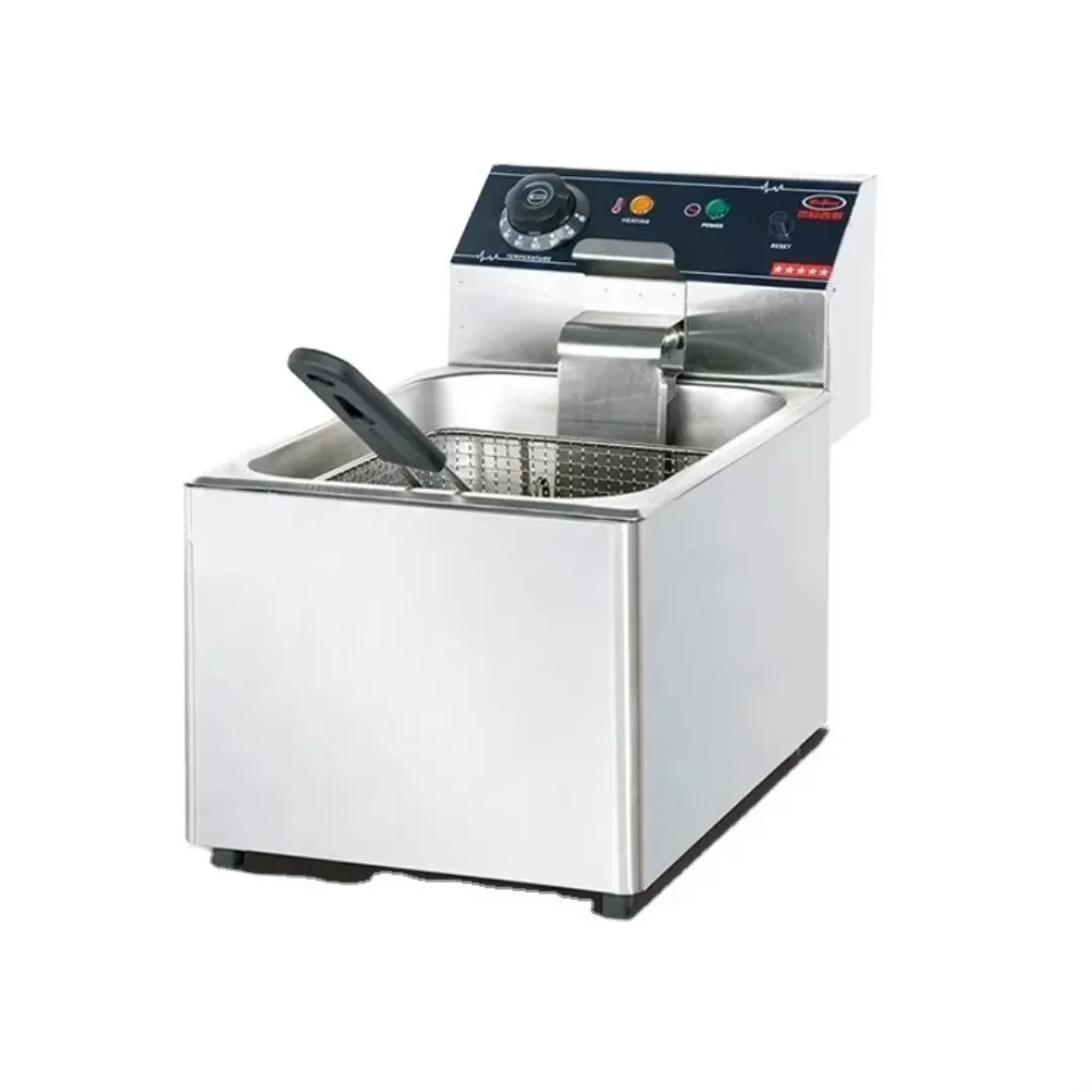 Kitchen Restaurant Commercial Benchtop Gas Fryer Cooks Chicken Chips Fish Gas Deep Fryer Machine