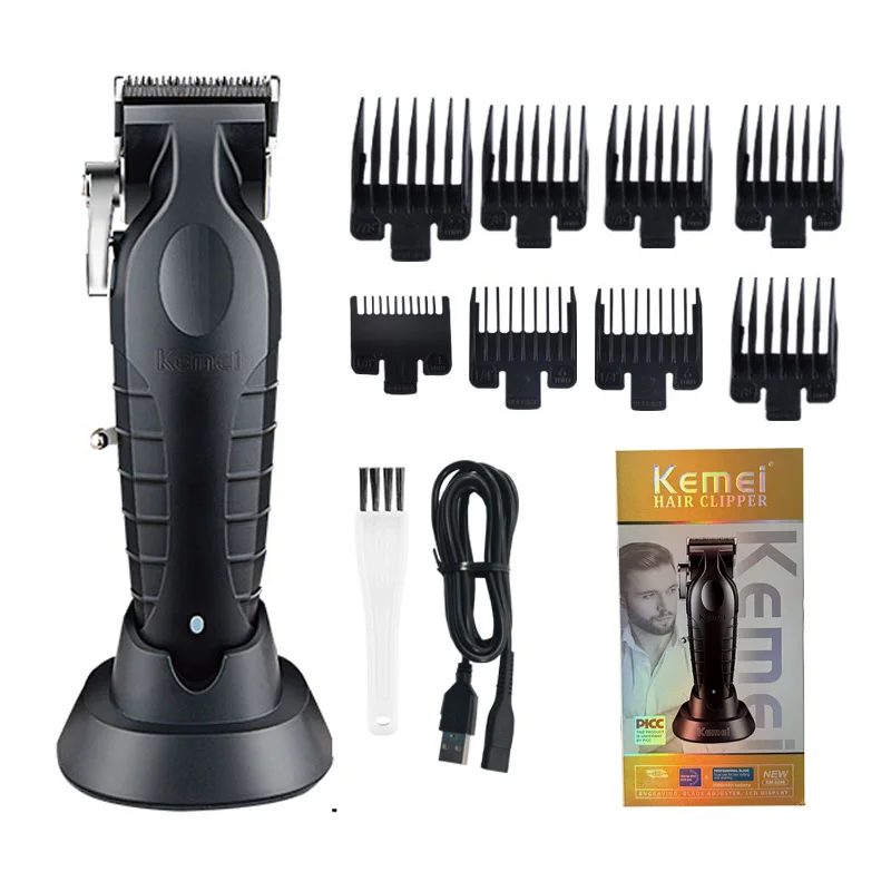 Kemei KM-2296 2299 Original Professioneller Wiederaufladbarer Haarschneider Einstellbarer Haarschneider USB Carving Barber Salon