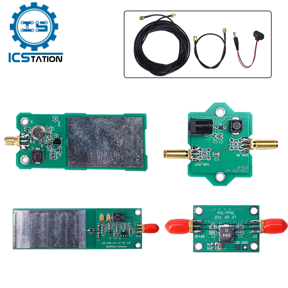 Mini-Whip Radio Receiver SDR Shortwave Active Antenna MF HF VHF Module RTL-SDR Receiver 10/100KH-30Hz