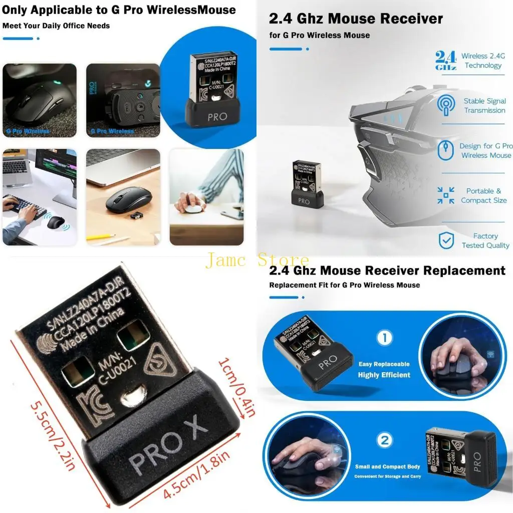 LX0B Fast Stable USB Radio Receiver Play Mouse Link Outlet and Play