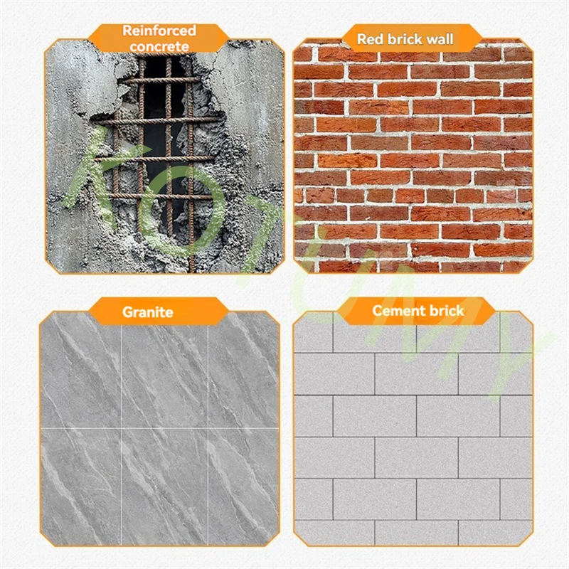 Single Track Concrete Automatic Saw Brick Cutter Circular Saw Wall Slotting Groving with Saw Blade and Rolling Pulley 2500RPM