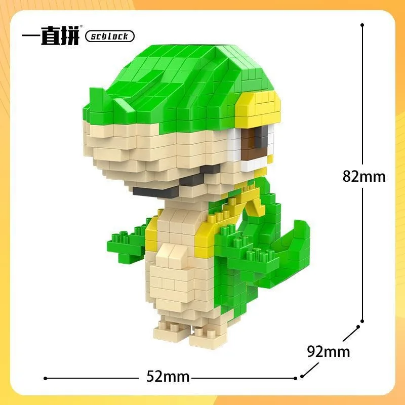 Pokemon Bausteine Kleine Cartoon Mini Block Pikachu Charizard Eevee Mewtwo Anime Montieren Action Modell Puppen Jungen Spielzeug – Detail 8