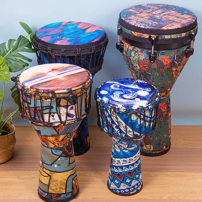 

PVC 10 Inch African Drum Professional Percussion Djembe Drums 11 Inches Beginner Practice Percussion Musical Instrument