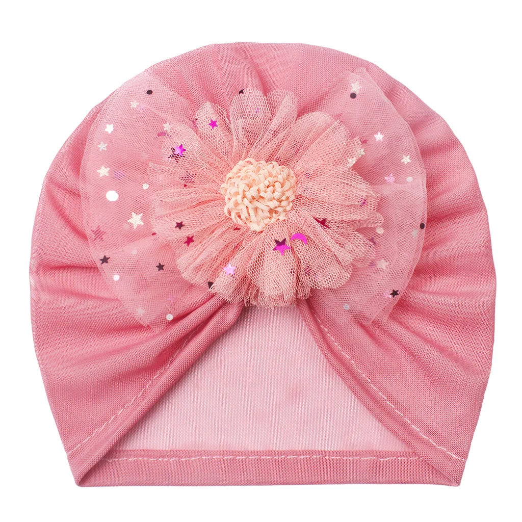 Lovely Shiny Bowknot Baby Hat Cute Solid Color Baby Girls Boys Hat Turban Soft Newborn Infant Cap Beanies Head Wraps