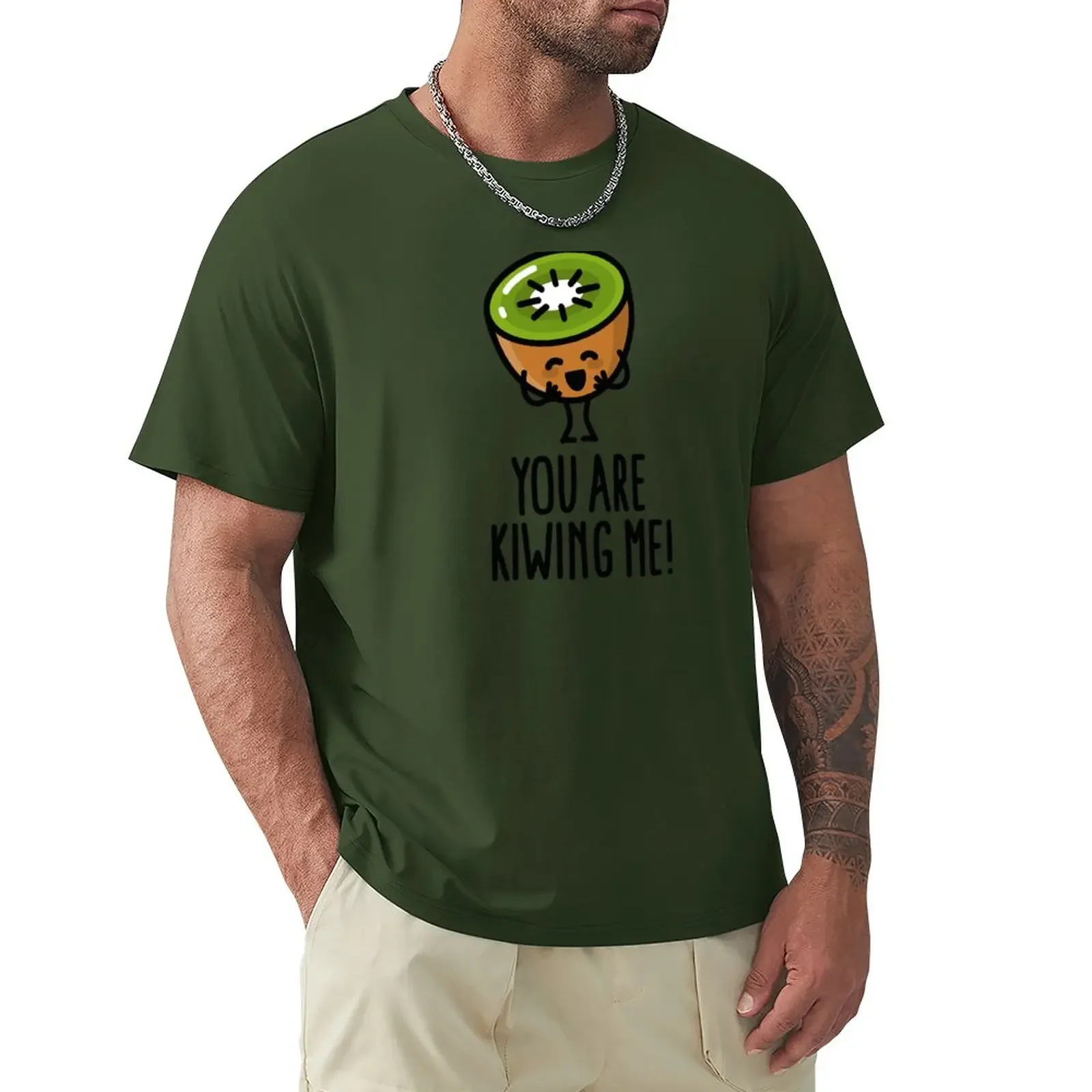 

You are kiwing me Kawaii cute kiwi cartoon funny T-Shirt plus sizes oversized t shirts for men cotton