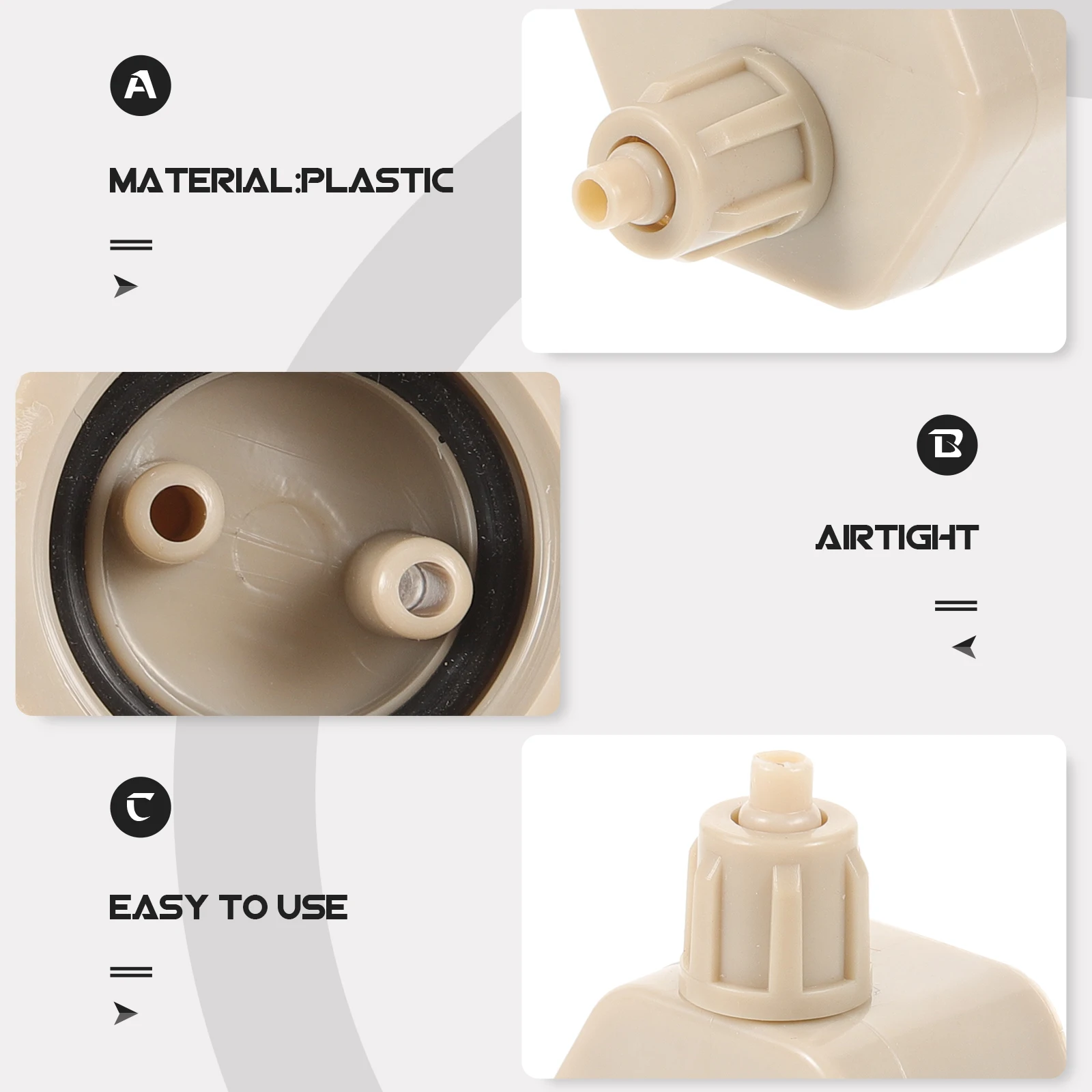 

3pcs Diy Generator Replacement Aquarium Reactor Cover Fish Tank Supplies Quick Tightening Replaceable Caps Portable Co2 Diffuser