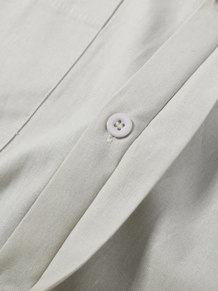 Spitzenrock, Hemd, weit geschnittene Hose, 3-teiliger Anzug für Damen, elegante Bluse mit Reverskragen, langen Ärmeln und Einreiher, Old-Money-Outfit – Detail 13
