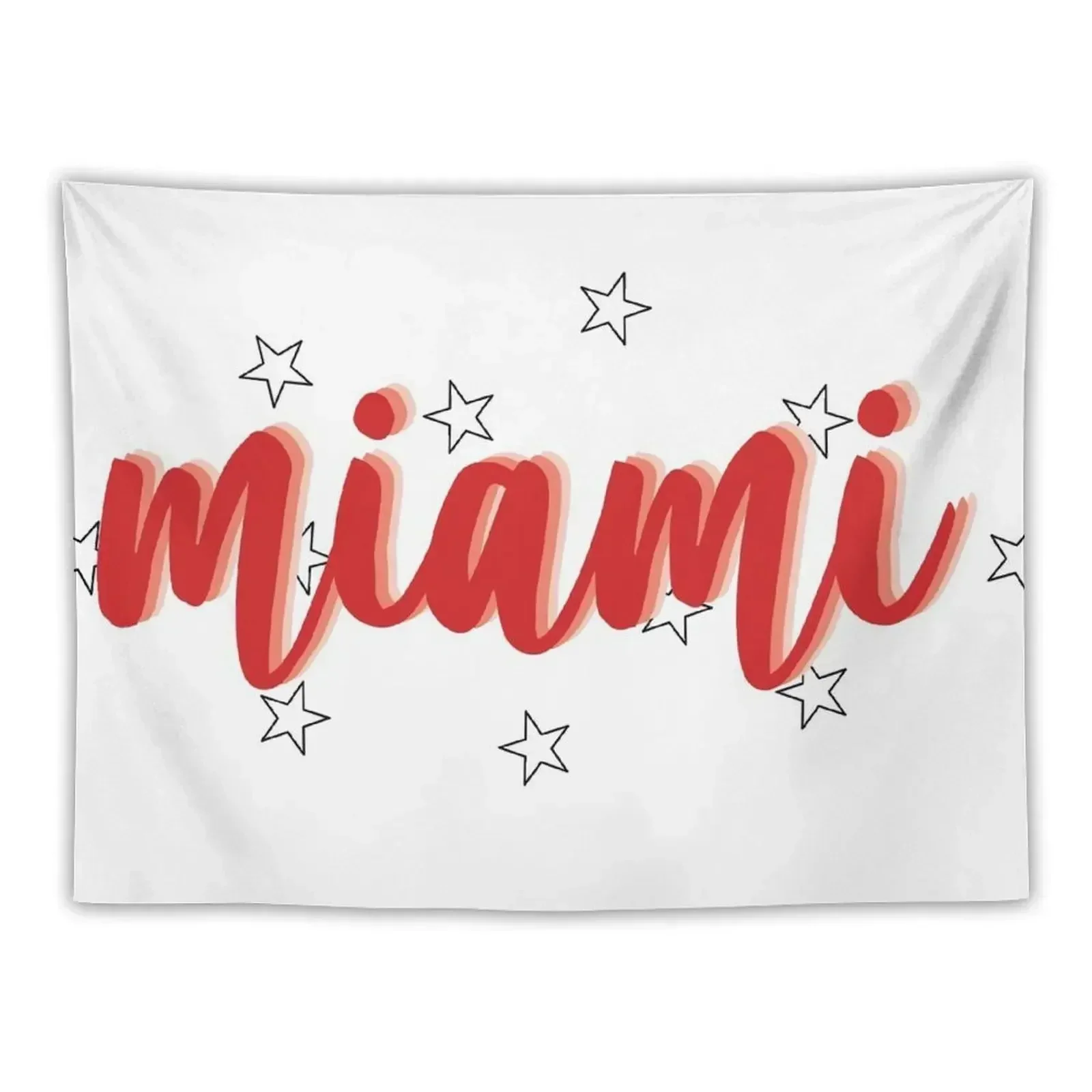 

miami star calligraphy Tapestry Hanging Wall Korean Room Decor Tapestry