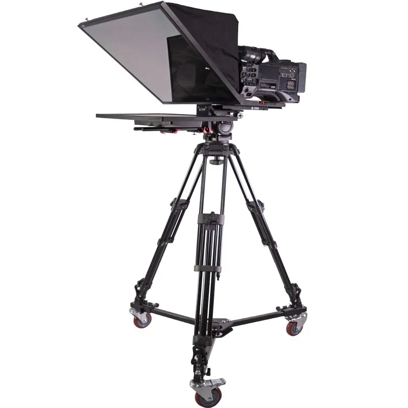 TS-T110 22S Manufacturer Supply TYSTVideo High Quality 22 Inch Speech Broadcasting Studio Teleprompter with Caster Tripod