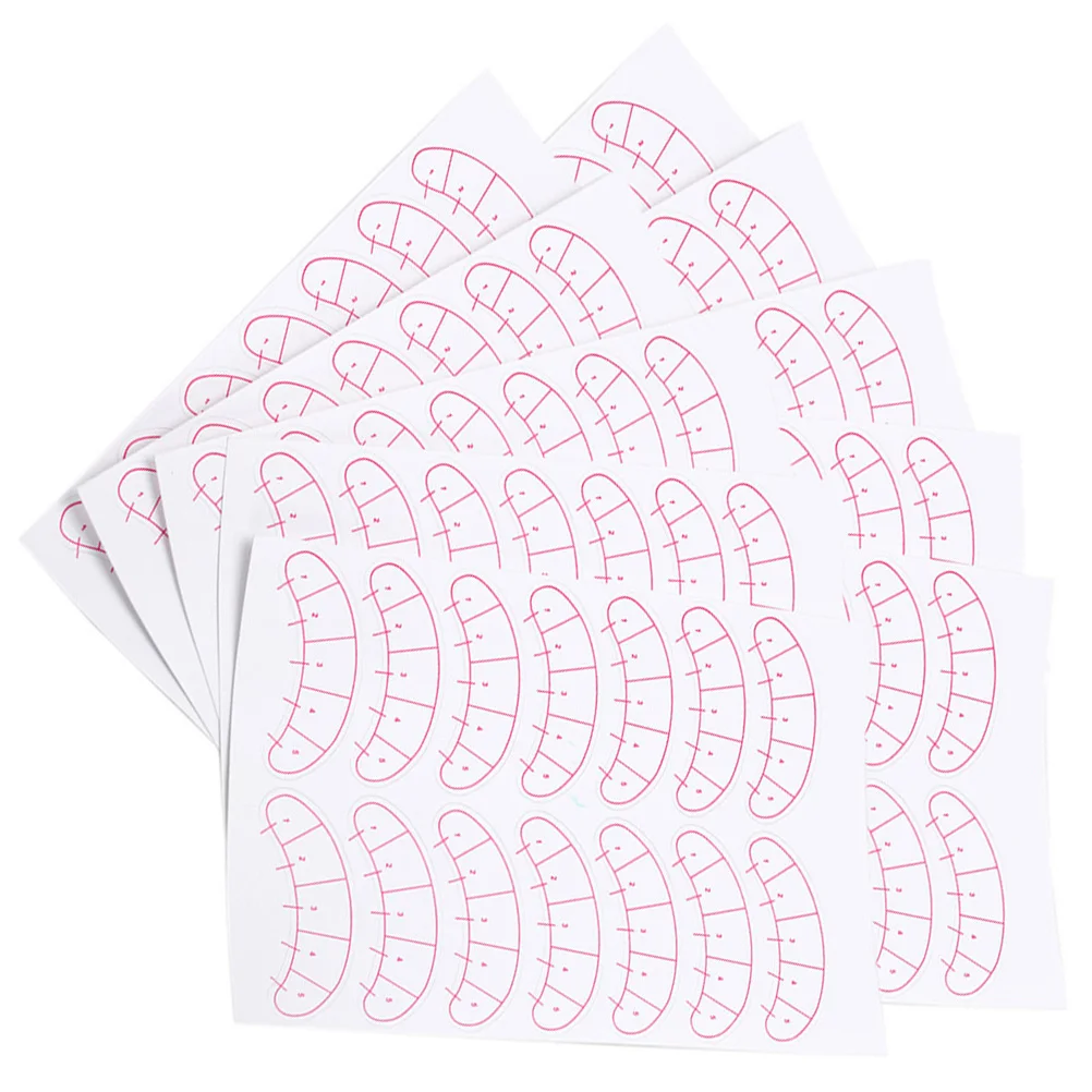

Eyelash Practice Paper 10 Sheets Extension Mapping Stickers Position Beauty Salon Supplies Isolation Grafted Eyelashes Woman