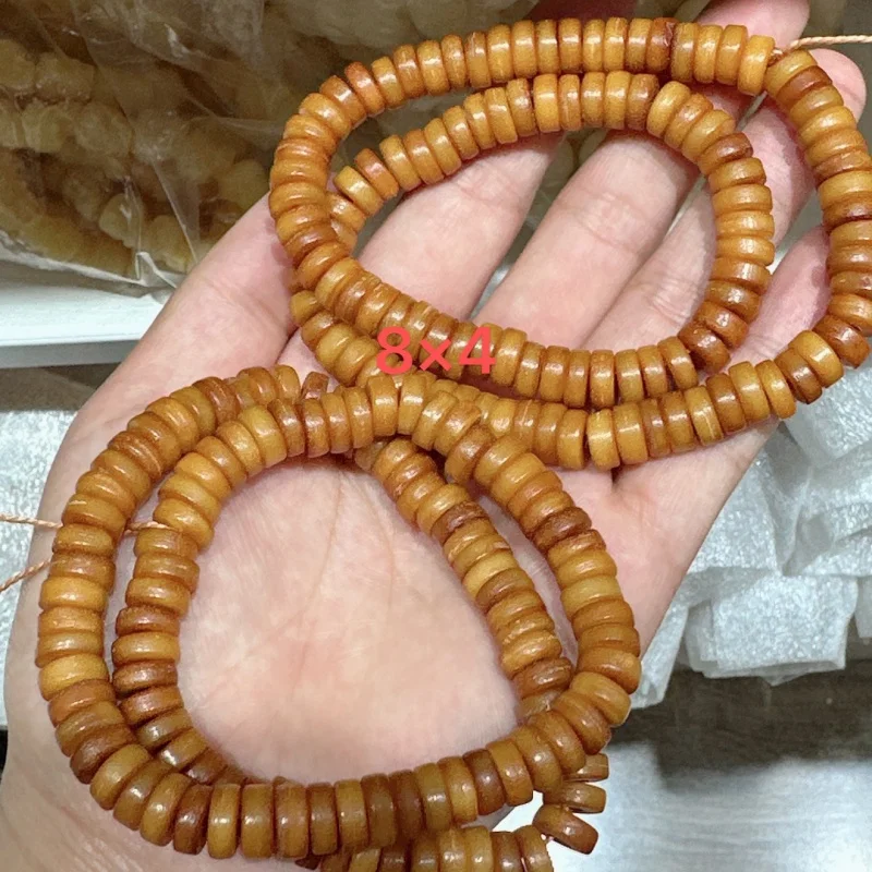 Wholesale Tibet Old Yak Bone Buddha Beads108Piece Tibetan Tablet Handheld Prayer Beads Camel Bone Spirit Bone Bracelet