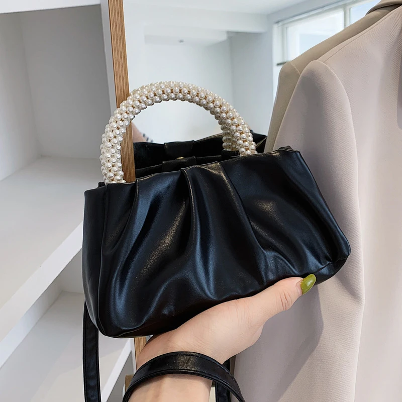 New Cloud Fashion Soft Face Handheld Simple And Western Style Single Shoulder Diagonal Straddle Bag