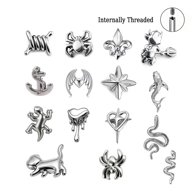 G23 Earring Elegant Multi Elements Cat Star Barbed Wire Spider Devil Design High Quality Women Adult Fashionable Jewelry Stud