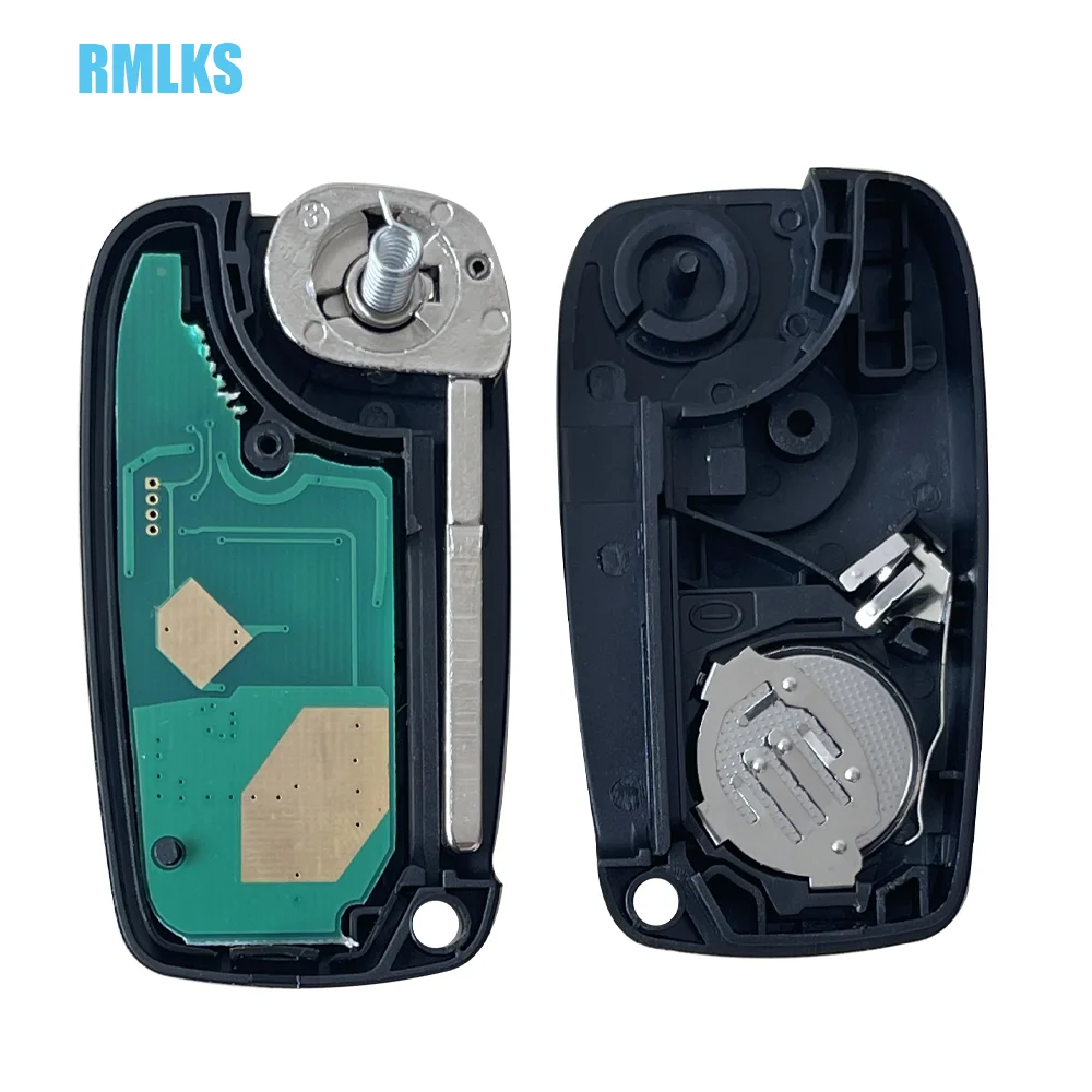 Flip Remote Car Key 433MHZ PCF7946 ID46 For Fiat 500 Punto Citroen Nemo Peugeot Bipper Vauxhall Combo Ford KA SIP22