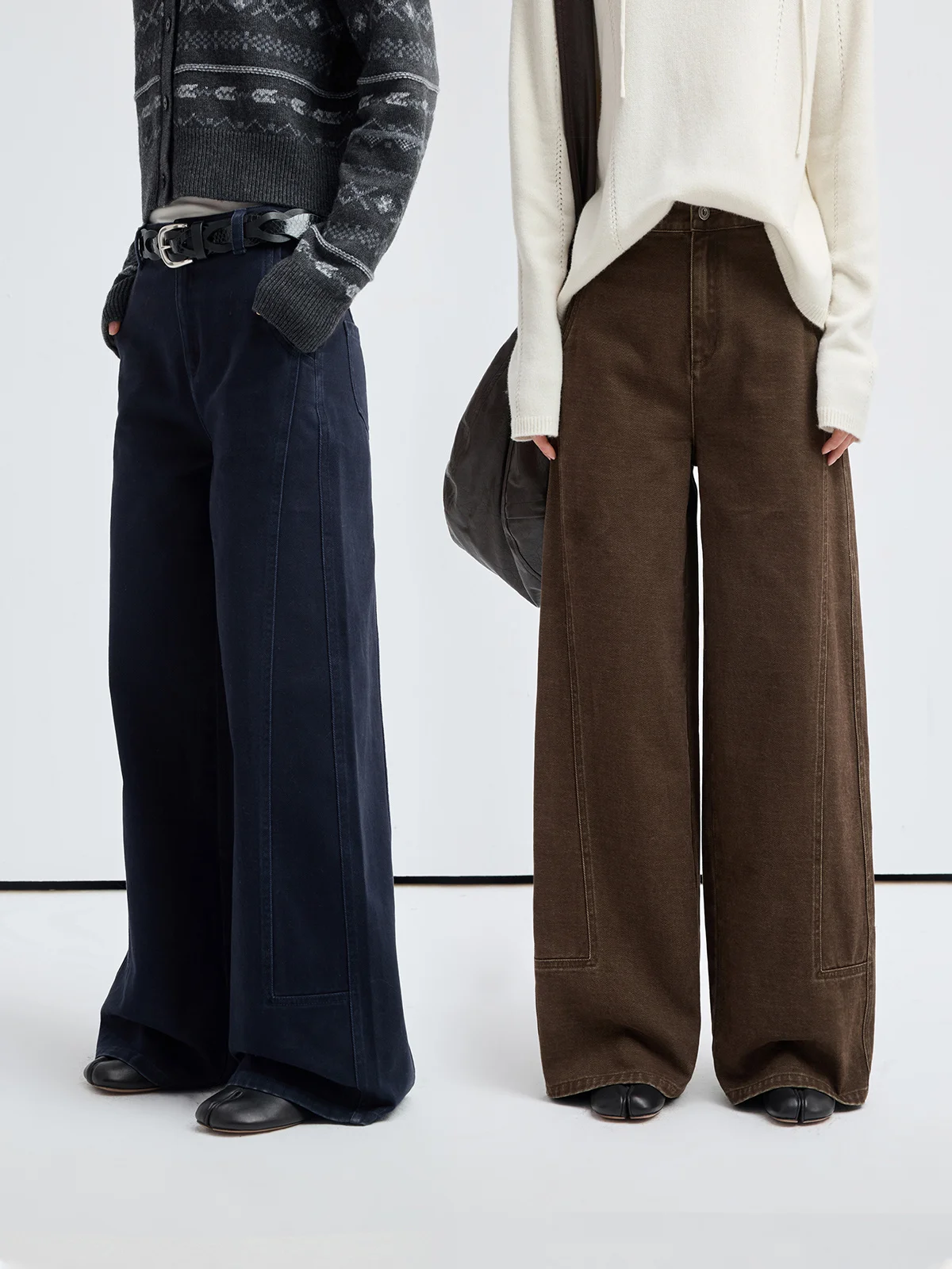 

Джинсы JUSLIN VTG женские прямые повседневные, длинные брюки в винтажном стиле, модные осенние, модель L097