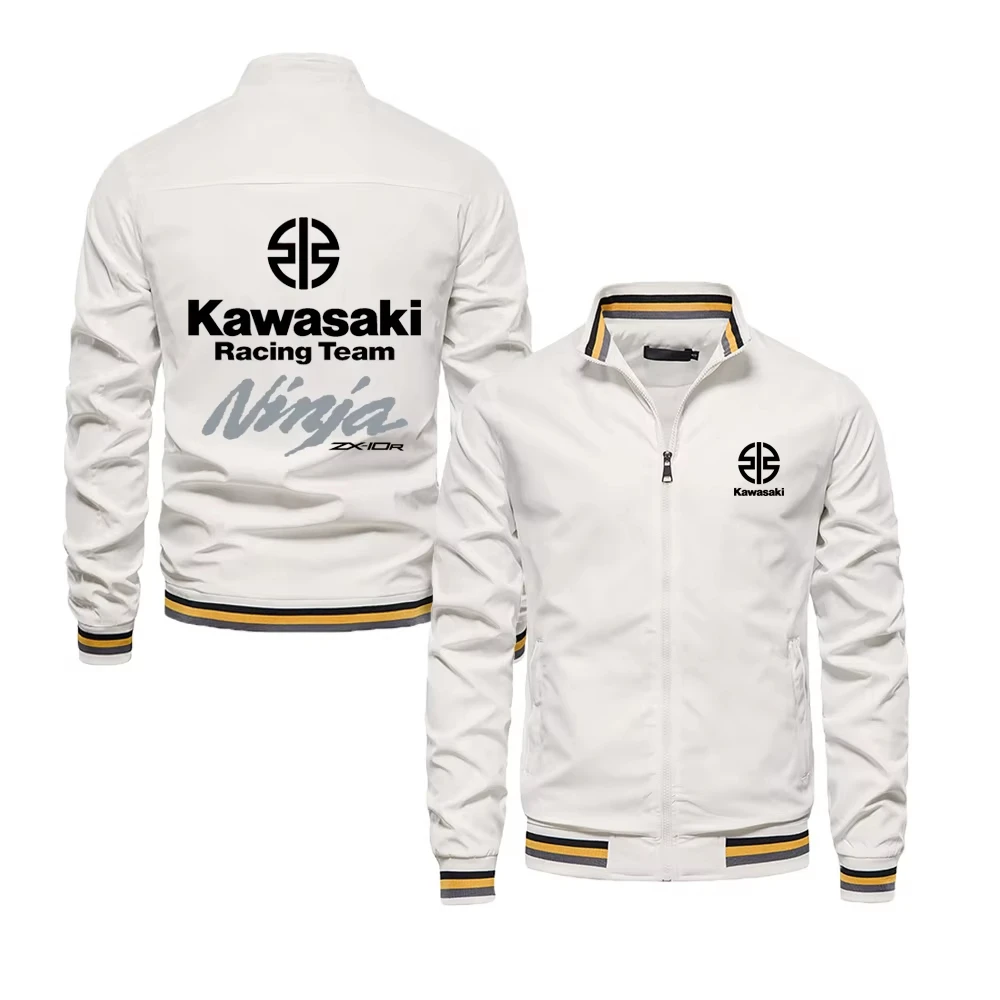 

Kawasaki Motorcycle Men's Spring and Autumn New Windproof Jacket Outdoor Sports Cycling Jacket Coat Men Women's Cycling Suits