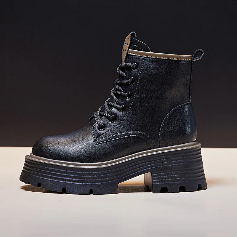 

2025 New Shoes Lolita Boots Zipper Boots-Women Luxury Designer Round Toe Ladies High Heel Ankle Fashion Rubber Autumn Rome Boots