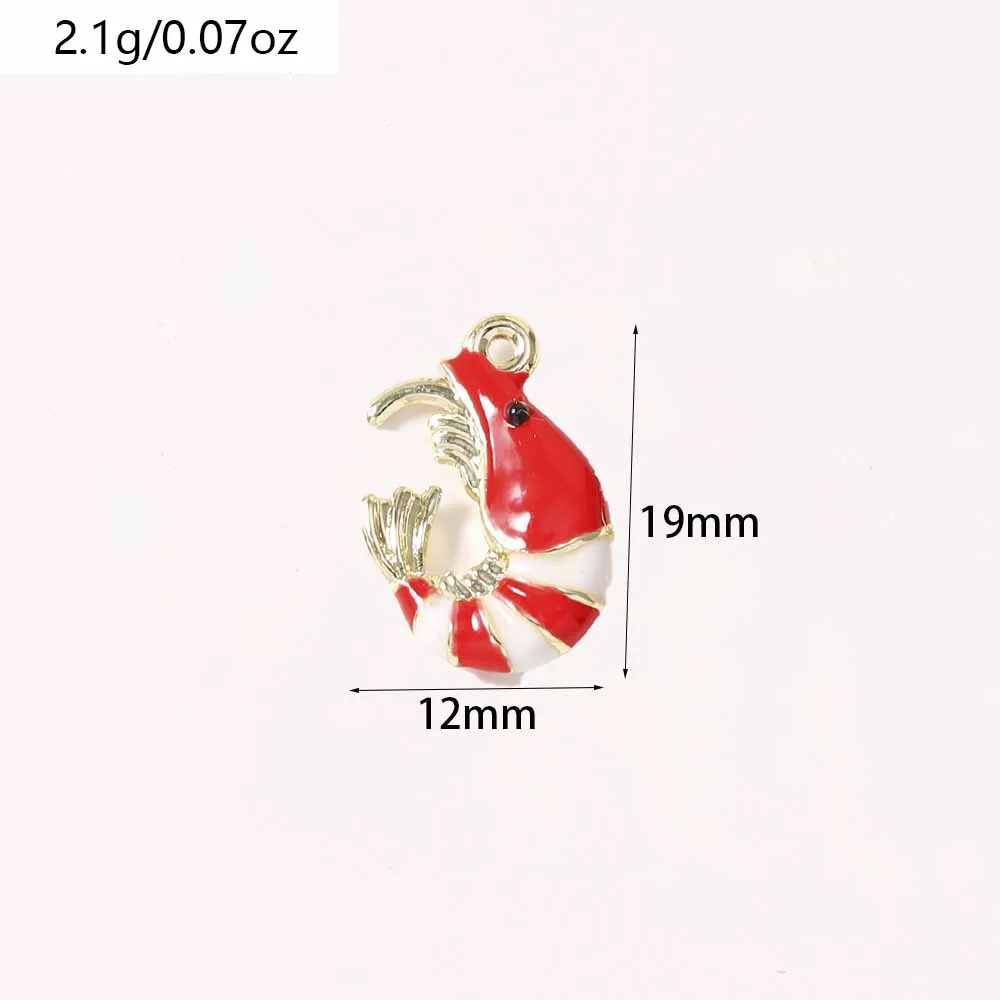 Duarte 5 Stück/Lot Cartoon-Emaille-Hummel-Anhänger für die Schmuckherstellung, Halsketten, Ohrringe, Armbänder, DIY-Bastelzubehör – Detail 1