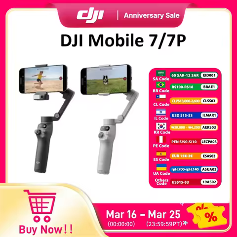 DJI Osmo Mobile 7 Mobile 7P Smartphone Gimbal Stabilizer 3 Axis Mobile Phone Gimbal Original Brand New In Stock