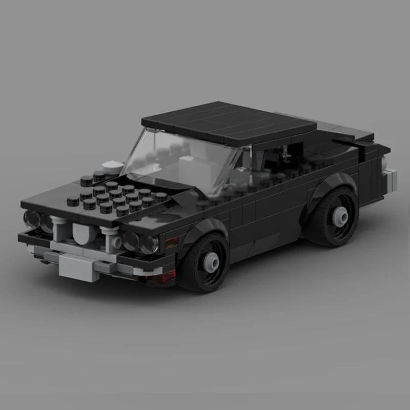 City Car Model MOC Building Bricks RX-3 Compact Sports Sedan Modular Technology Children Holiday Gifts Assemble Toys Suit
