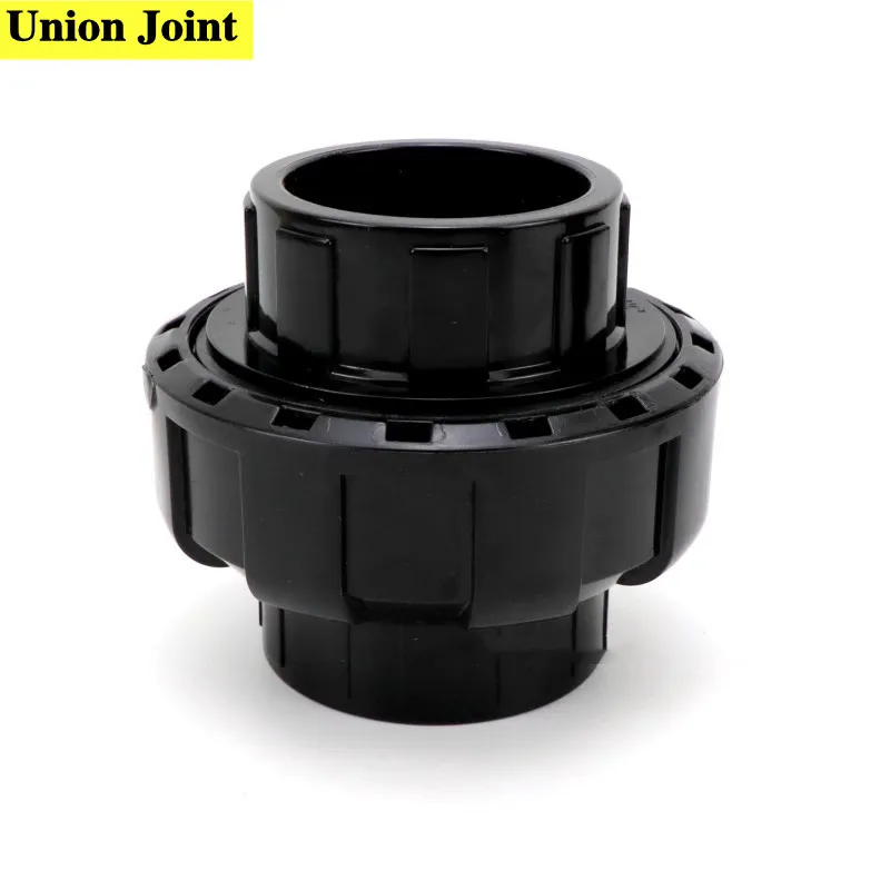 1Pc 20~50mm Black PVC Pipe Connector Straight Elbow Tee Joints Aquarium Drainage Tube Fittings Garden Irrigation DIY Accessories