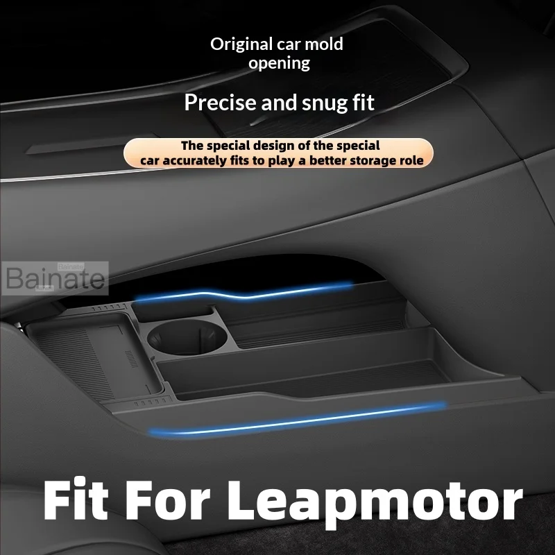 Image of Passend für Leapmotor C10 C11 C16 Auto-Mittelkonsole, untere Silikon-Aufbewahrungsbox für den Innenraum