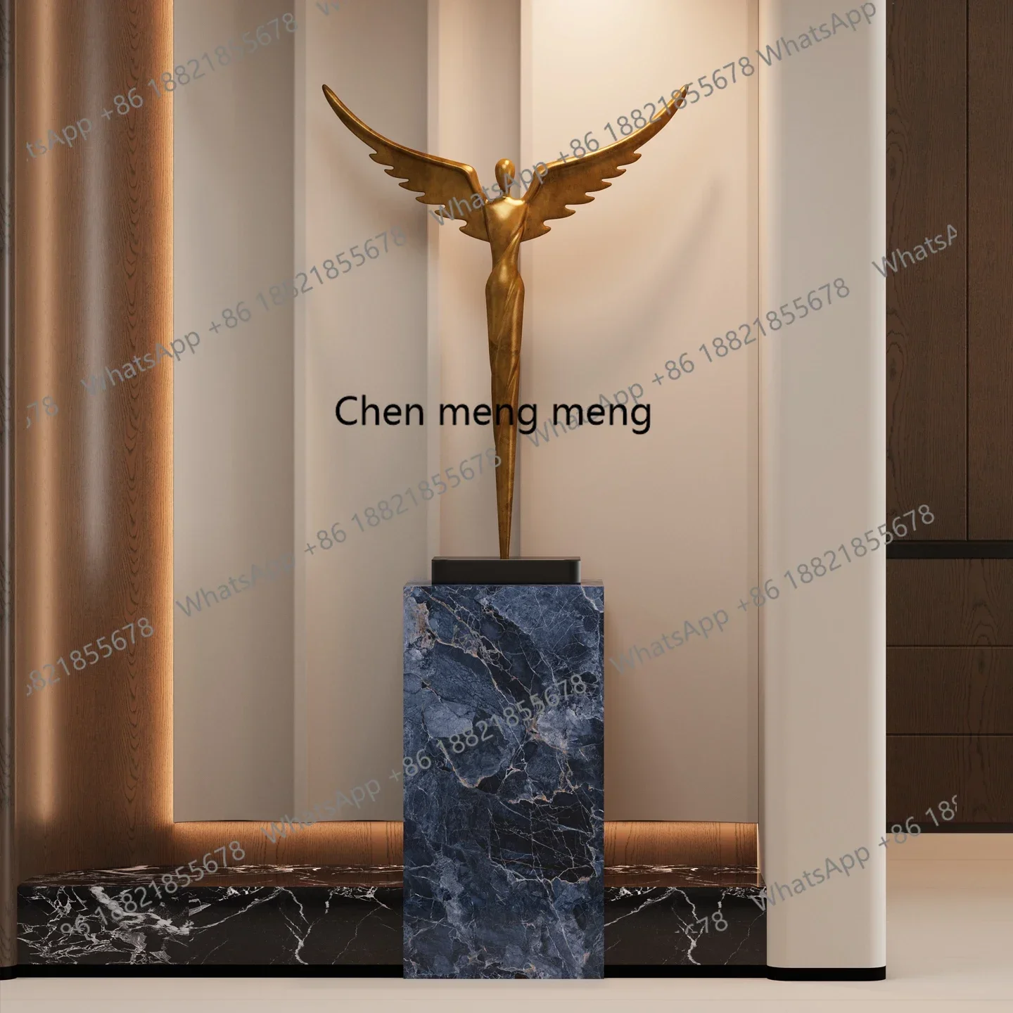 M85 الحد الأدنى الفن الشكل النحت زخرفة من الأرض إلى السقف الراقية فيلا الدرج الديكور