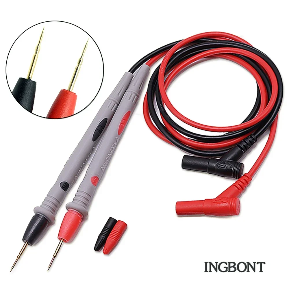 Gold-plated Extra-Point Multimeter Pen 1000V 10A/20A Measuring Probes Pen for Multi-Meter Tester Wire Tips Voltmeter Tester Kit