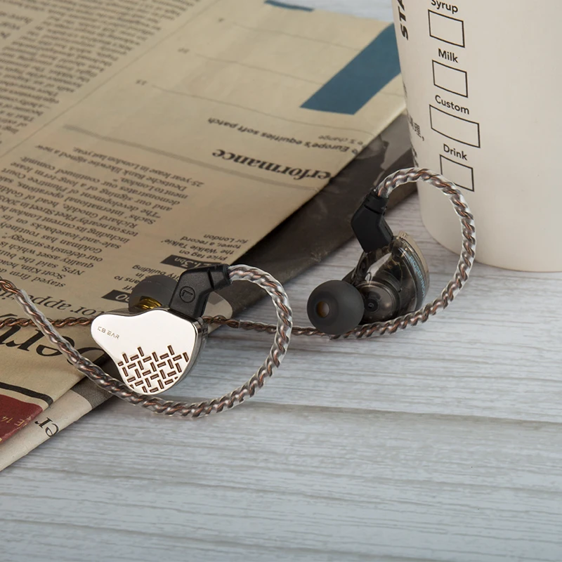 KBEAR Rosefinch 3.5mm/Typec 10mm DD Douszne Monitory HiFi Dynamiczne Słuchawki OFC Przewodowe Słuchawki Muzyczne Zestaw Słuchawkowy KS1 Lark Headset