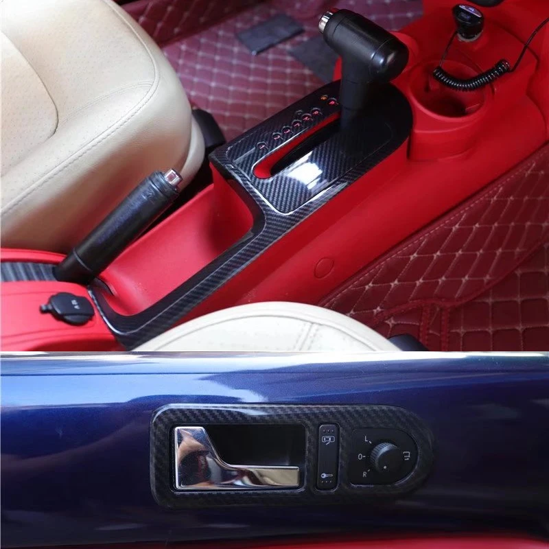 Car Modification For Volkswagen Beetle 2003-2010 Accessories Steering Wheel Center Control Panel Decorative Protective Stickers