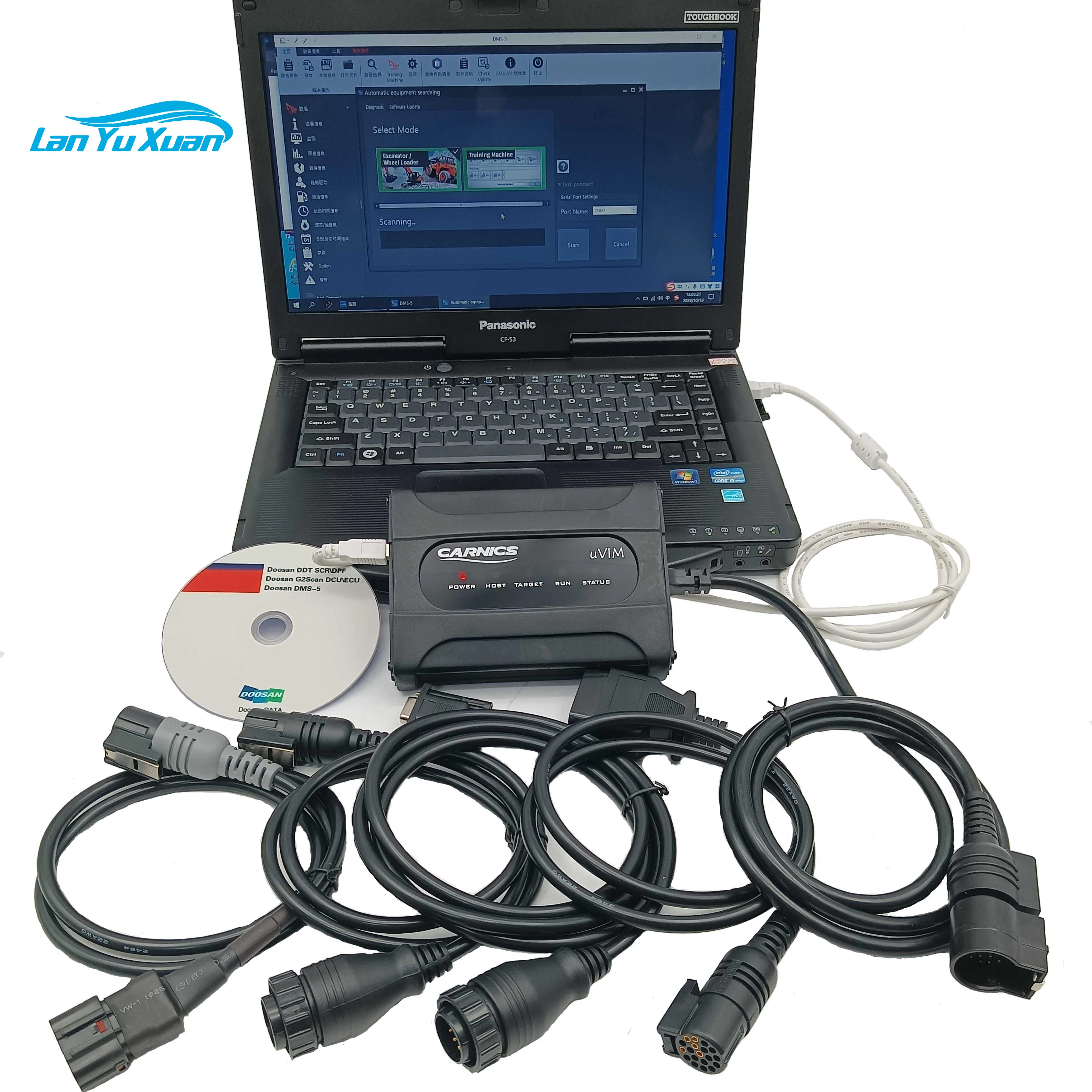 

Fault Detecte Interface is OEM for Doosan Excavator Diagnostic Tool uvim Forklift DDT SCR DPF DCU ECU Scanner multi function