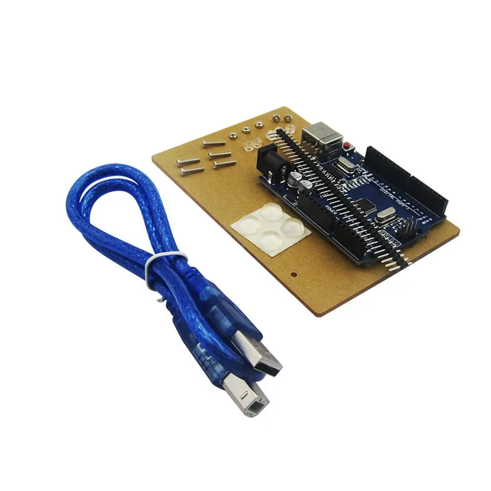 Universal Experimental Platform with UNO R3 and 400 Tie Point Breadboard and Transparent Clear Acrylic Board