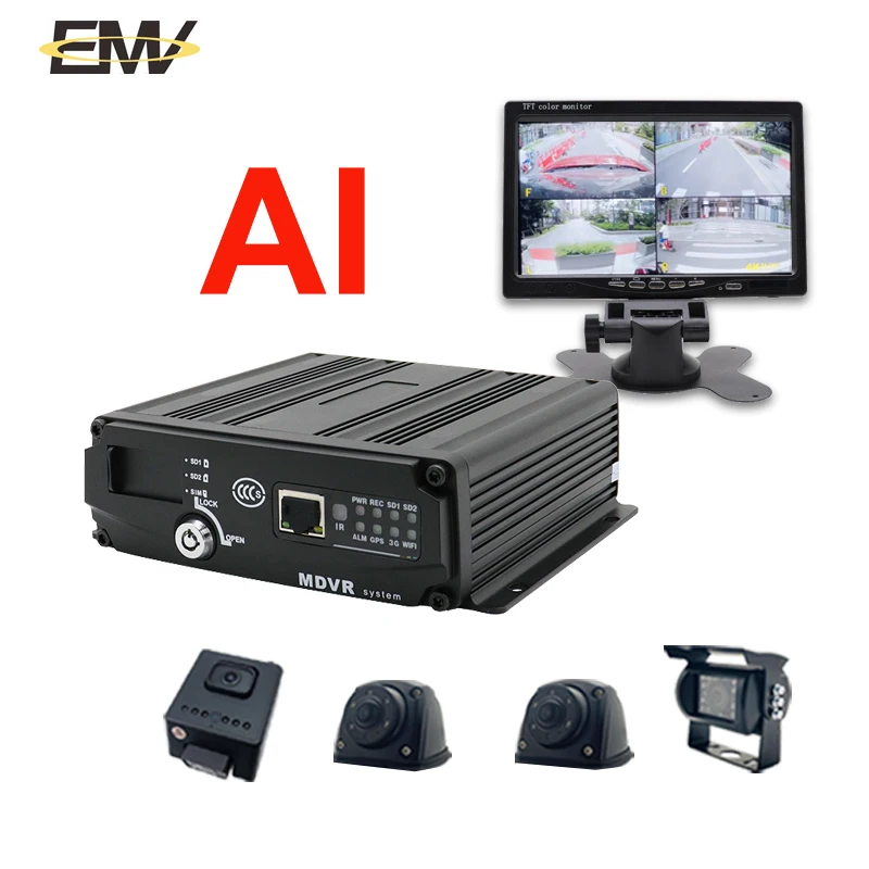 

Smart Video Cloud Car Black Box Dvr 720P 1080p 4ch Dual SD Card 4g Gps Wifi Mdvr Mobile Dvr for Vehicle Truck Bus Camera System