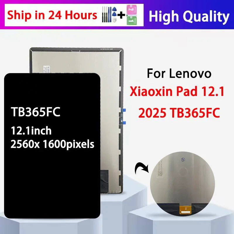 12.1“Tablet For Lenovo Xiaoxin Pad 2025 TB365FC LCD Display Touch Screen Digitizer Full Assembly