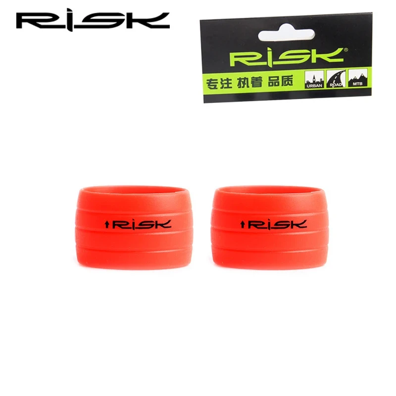 1 Paar Silikon Fahrrad Lenker Klebeband Befestigungs hülsen ring Anti-Skip wasserdichte Stecker Schutzhülle Fahrrad Gummi Straßen hand neu – Detail 10
