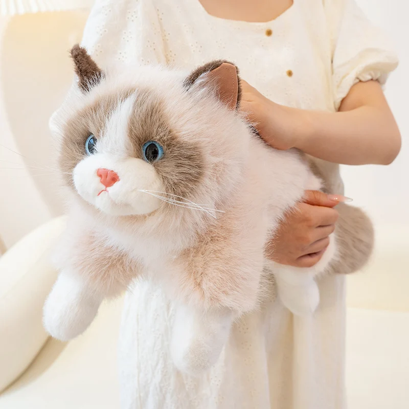 Новая кукла-кошка, плюшевые игрушки, мягкие плюшевые животные, пушистая подушка с котенком, детский подарок на день рождения для девочек, украшение комнаты с домашними животными