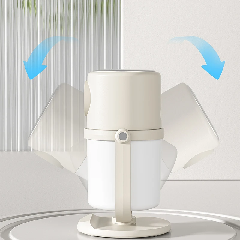 Mini Humidifier USB Compact Car Ambient Light Home Desktop Office Dorm Humidifier Timer Switch Dual-Mode Setting Ambient Light