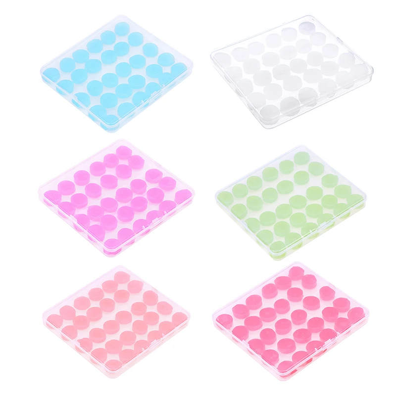 30 Pcs Silicone Ear Plugs Noise Reduction Sleep Anti Canceling Sound Insulation Earplug Protection Sleeping Reusable Ear Plugs