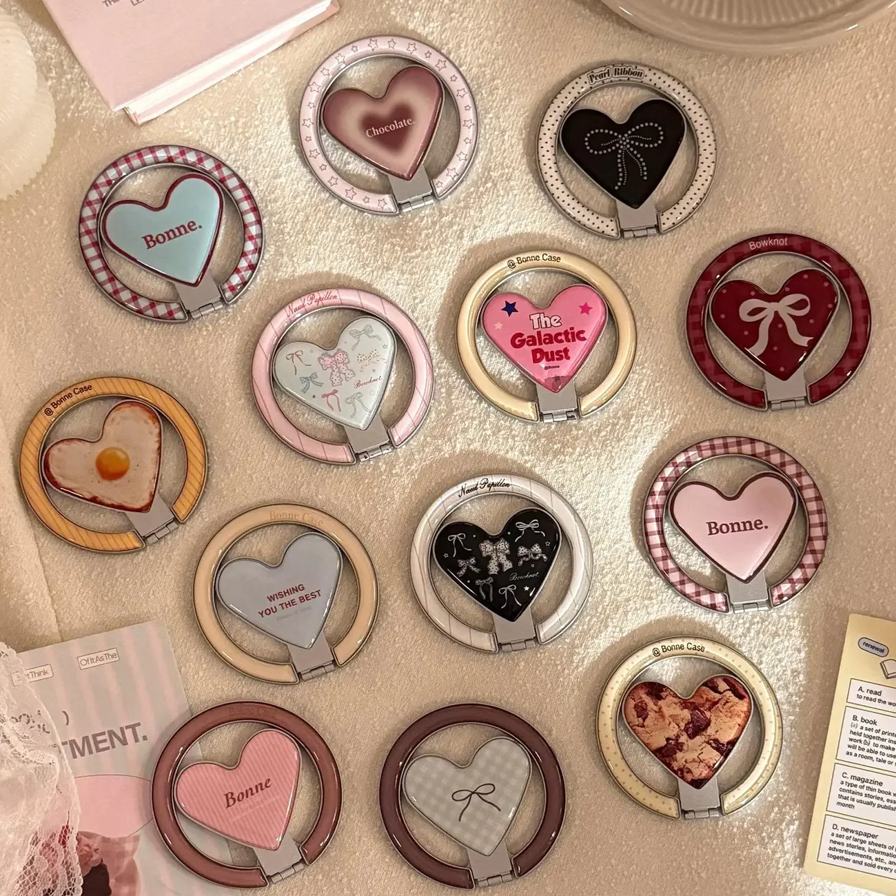 

INS Colorful Love Магнитный кронштейн подходит для кронштейна MagSafe Сильное всасывание для мобильных телефонов Новый японский и корейский