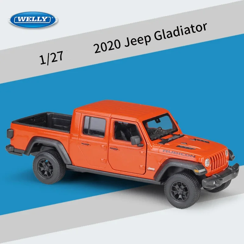 WELLY 1:27 JEEP 2020 Gladiator Pickup Truck Simulation Alloy Car Model  - Suitable for Children's Toys and Collections