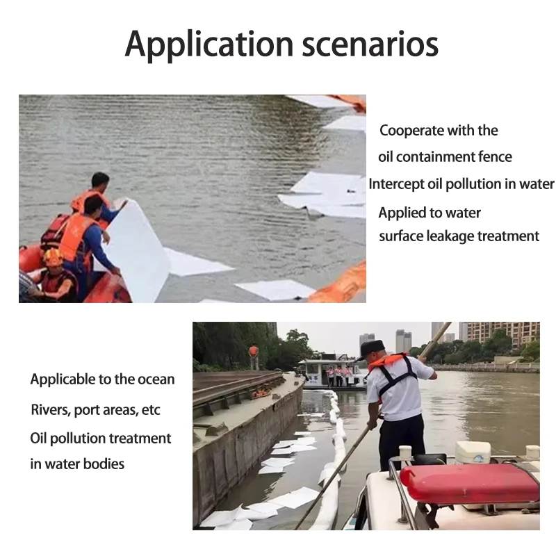 Fogli assorbenti ad olio assorbenti di colore bianco con consegna veloce