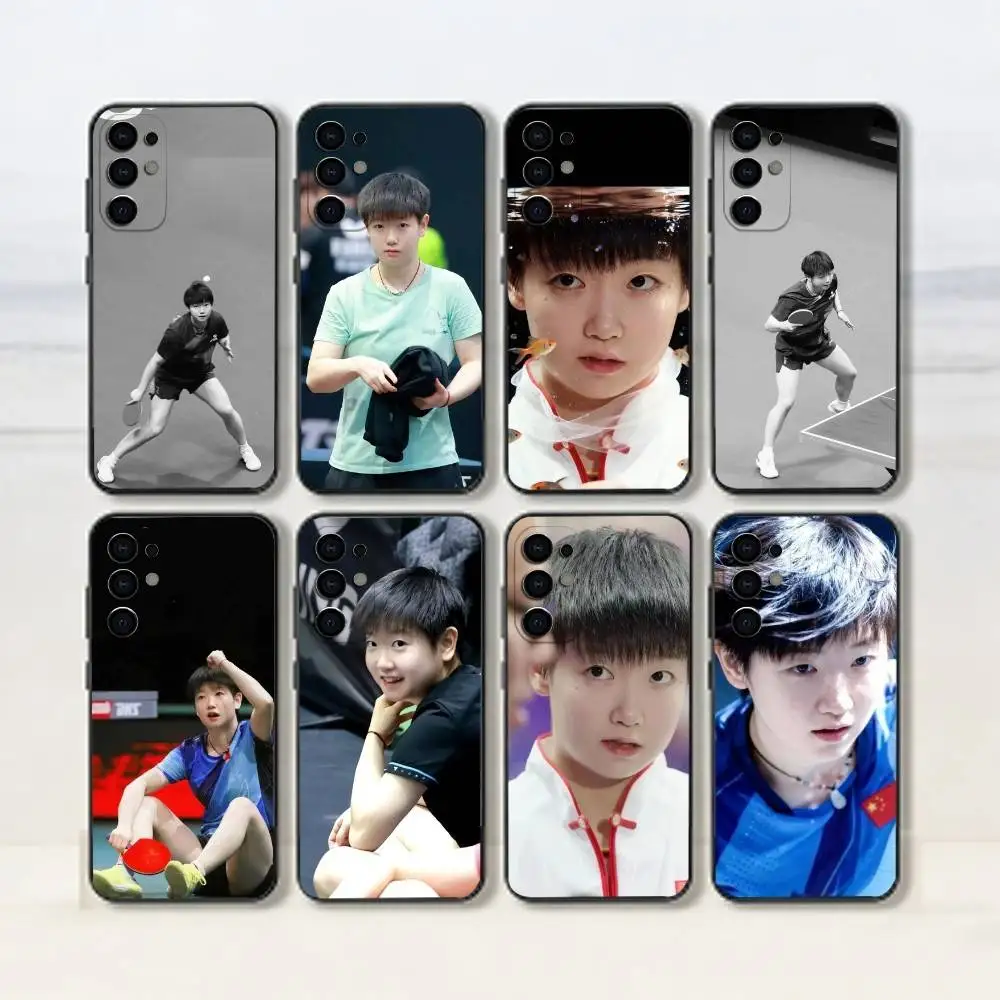 

Sun Yingsha-Table tennis player Phone Case For Samsung S25,S24,S21,S22,S23,S30,Ultra,S20,Plus,Fe,Lite,Note,10,Black Cover