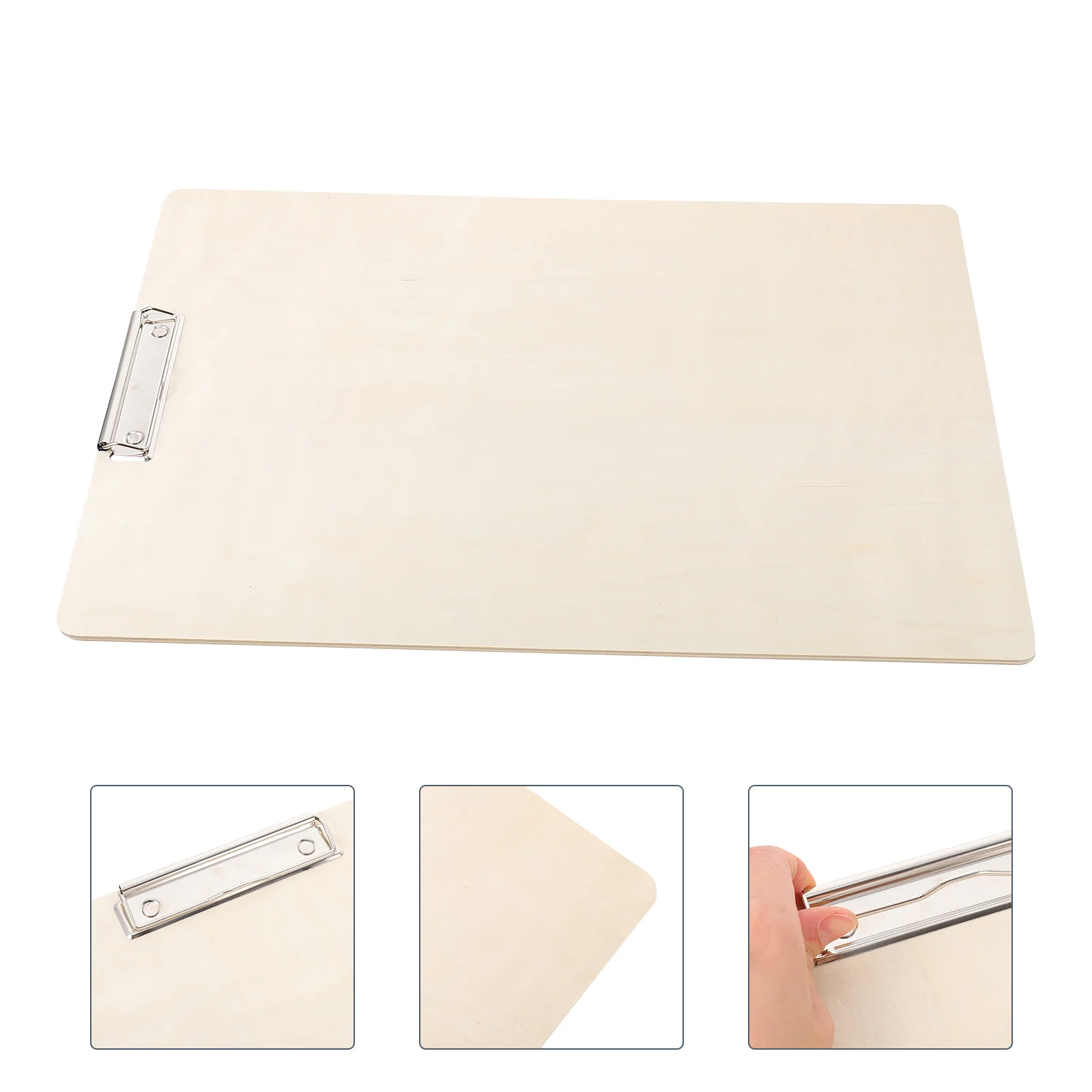 

Low Profile Clip Travel Drawing Board Sketchpad Wooden Student Students Clipboard