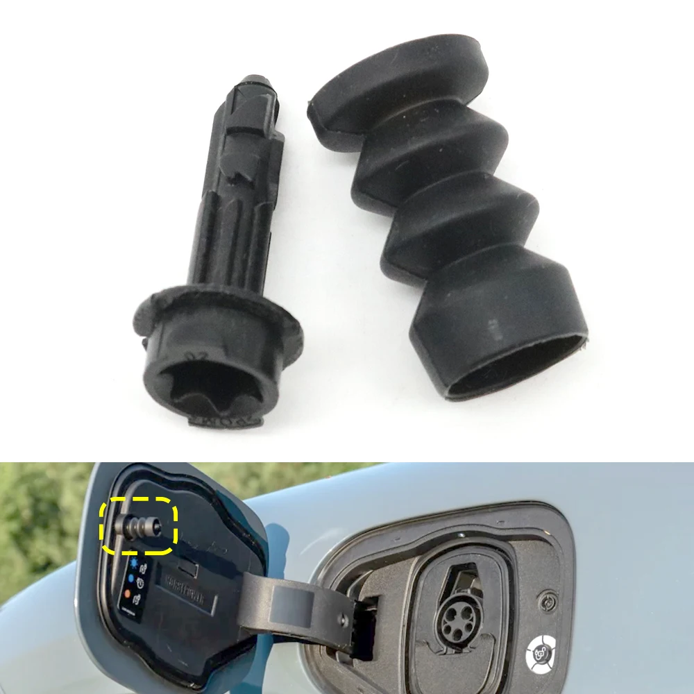 Car Charging Port Cap Cover Lock Latch Snap Spring Rebound Buffer Buckle Pin For Ford Mustang Mach-E 2021-2025