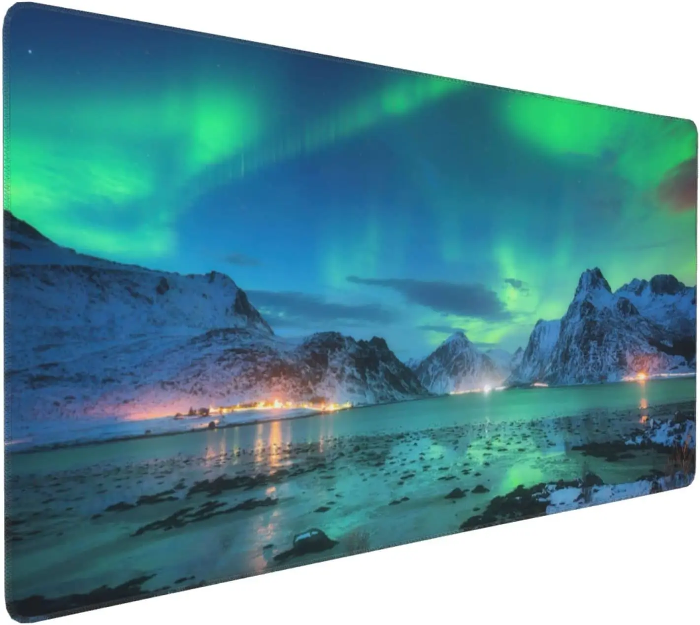 Montanhas Mouse Pad Longo Grande Gaming Mouse Pad com Bordas Costuradas Gamer Início Teclado Mat Desk Mat 35,4 × 15,7 polegadas