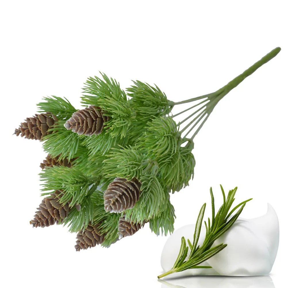 نبات اصطناعي واقعي جدار زهرة اصطناعية ديكور للمنزل مكتب فندق داخلي في الهواء الطلق شجيرة خضراء بلاستيكية صناعية السرو #6