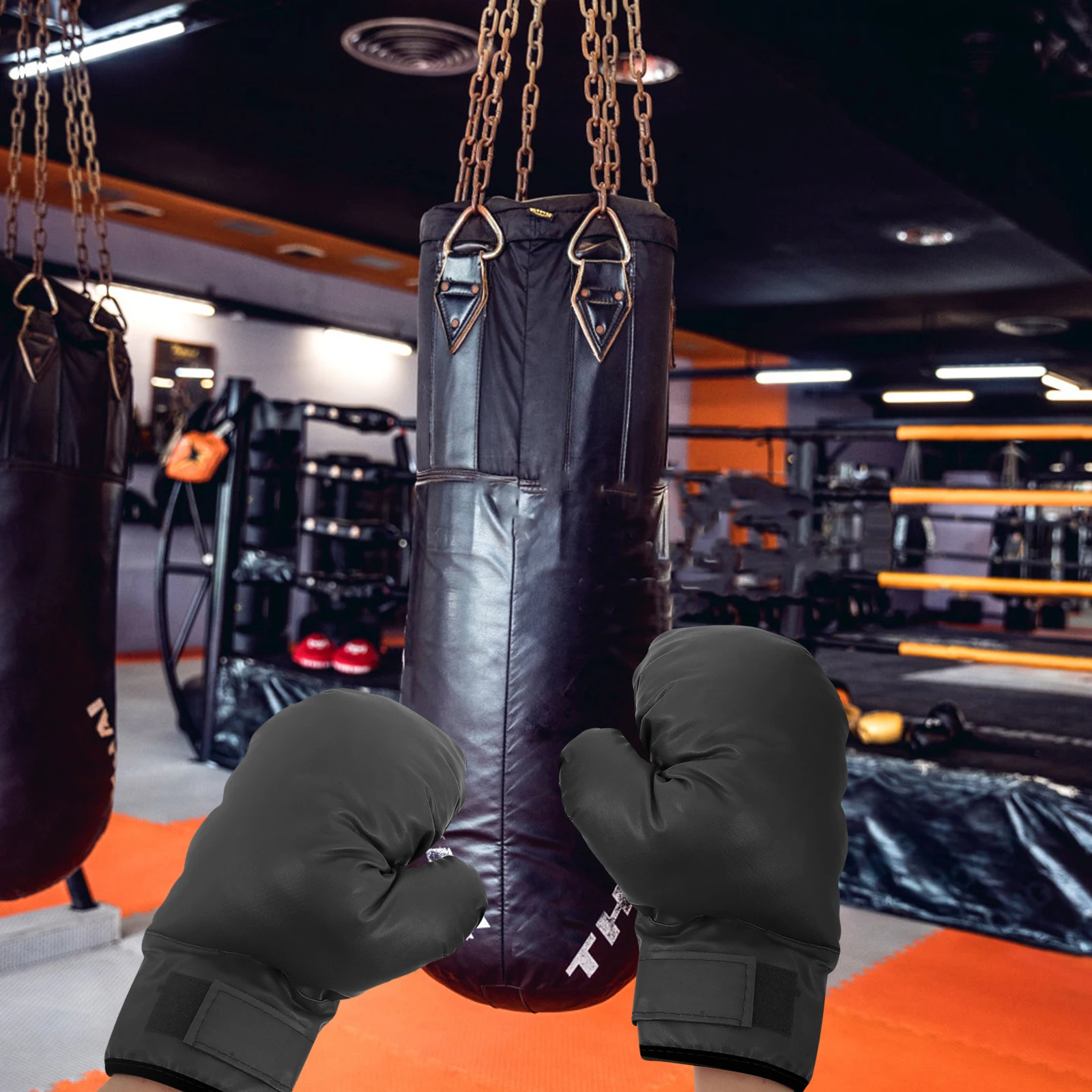 

Boxing Gloves Fitness Sports Thickened Wrist Cool for Punching Bag Gear Gift Professional